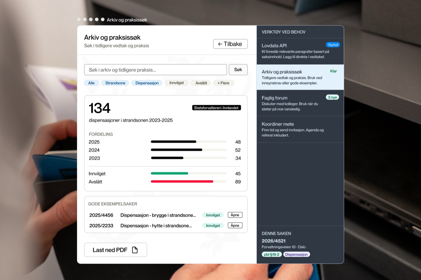 Flytstat: arkiv og praksissøk